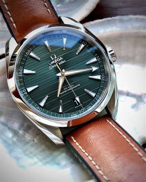 Omega Seamaster with leather strap